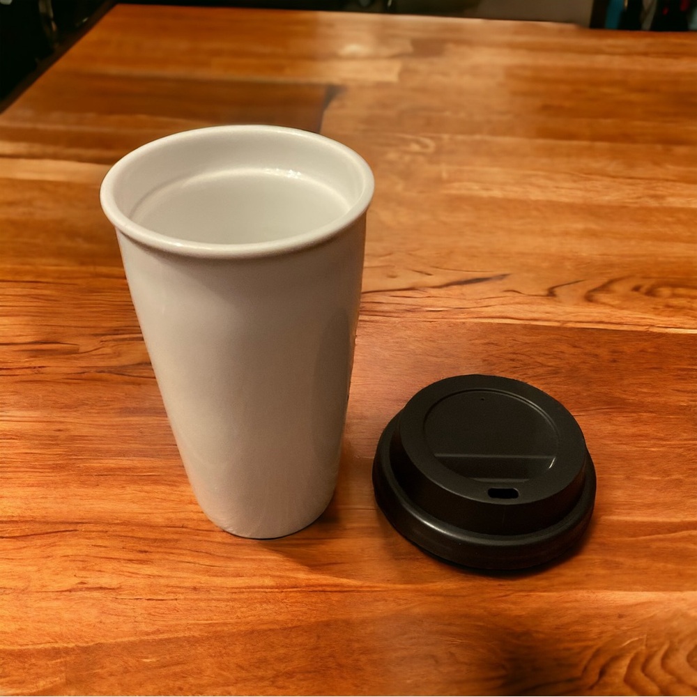 Starbucks Classic Logo Thermal Glass 12 Ounce Travel Cup! - Picture 11 of 16